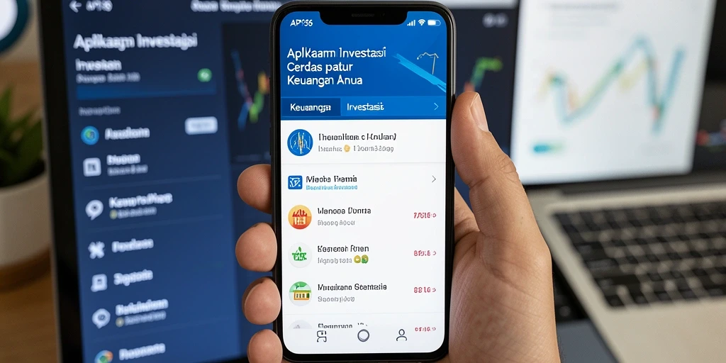 Tampilan antarmuka aplikasi Investasi API36 yang menarik dan informatif.